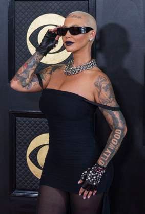February 5, 2023, Los Angeles, California, USA: Amber Rose on the red carpet of the 65th Annual Grammy Awards held on Sunday February 5, 2023 at Crypto Arena in Los Angeles, California. PI Los Angeles USA - ZUMAp124 20230205_zaa_p124_148 Copyright: xJAVIERxROJASx