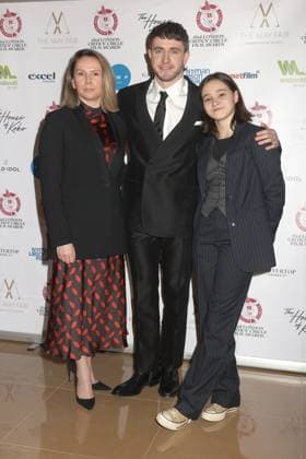 Producer Amy Jackson, Paul Mescal and Frankie Corio attend the 43rd London Critics Circle Film Awards 2023 at The Mayfair Hotel in London. FEBRUARY 5th 2023  CMYx2318