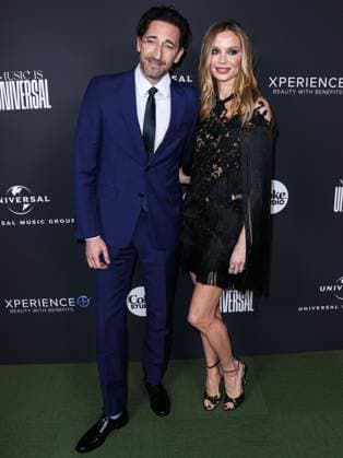 Universal Music Group 2023 65th GRAMMY Awards After Party American actor Adrien Brody and girlfriend English fashion designer and actress Georgina Chapman arrive at the Universal Music Group 2023 65th GRAMMY Awards After Party held at Milk Studios Los Angeles on February 5, 2023 in Los Angeles, California, United States. Milk Studios Los Angeles, Los Angeles, California California United States  Copyright: xImagexPressxAgencyx originalFilename: collin-universa230205_np0Wx.jpg