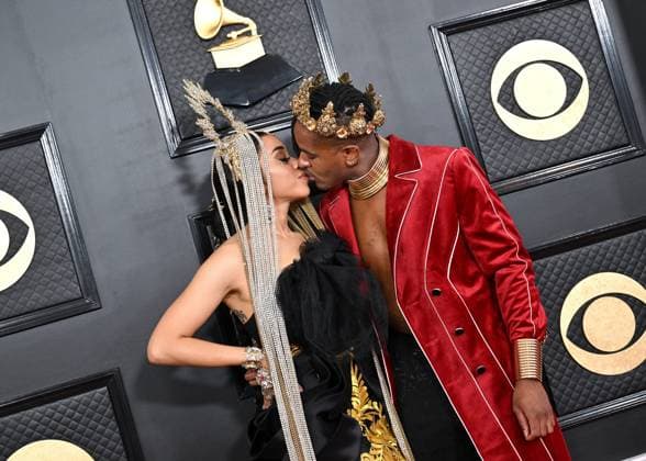 65th Annual Grammy Awards held at Crypto Arena - Arrivals Featuring: Angela V. Benson and Matt B Where: Los Angeles, California, United States When: 05 Feb 2023 Credit: BauerGriffin INSTARimages Copyright: xAXELLExWOUSSENx 52416328 EDITORIAL USE ONLY. NOT FOR USE BY NEWSPAPERS BASED IN THE UK.