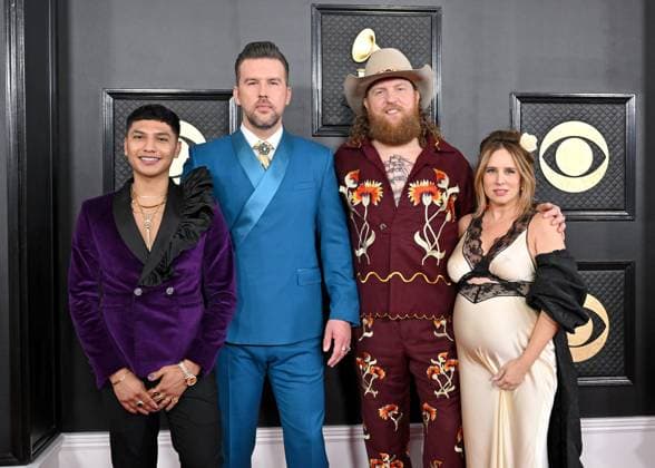 65th Annual Grammy Awards held at Crypto Arena - Arrivals Featuring: Abi Ventura, T.J. Osborne and John Osborne of Brothers Osborne, and Lucie Silvas Where: Los Angeles, California, United States When: 05 Feb 2023 Credit: BauerGriffin INSTARimages Copyright: xAXELLExWOUSSENx 52416280 EDITORIAL USE ONLY. NOT FOR USE BY NEWSPAPERS BASED IN THE UK.