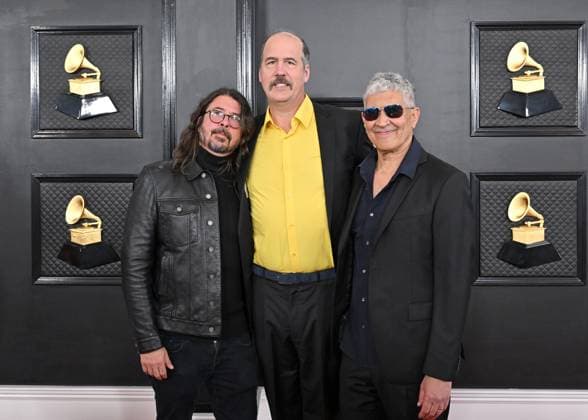 65th Annual Grammy Awards held at Crypto Arena - Arrivals Featuring: Dave Grohl, Krist Novoselic, and Pat Smear Where: Los Angeles, California, United States When: 05 Feb 2023 Credit: BauerGriffin INSTARimages Copyright: xAXELLExWOUSSENx 52416245 EDITORIAL USE ONLY. NOT FOR USE BY NEWSPAPERS BASED IN THE UK.