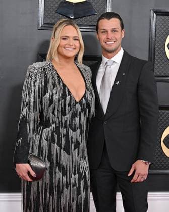 65th Annual Grammy Awards held at Crypto Arena - Arrivals Featuring: Miranda Lambert and Brendan McLoughlin Where: Los Angeles, California, United States When: 05 Feb 2023 Credit: BauerGriffin INSTARimages Copyright: xAXELLExWOUSSENx 52416218 EDITORIAL USE ONLY. NOT FOR USE BY NEWSPAPERS BASED IN THE UK.