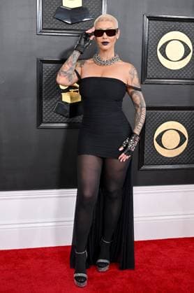 65th Annual Grammy Awards held at Crypto Arena - Arrivals Featuring: Amber Rose Where: Los Angeles, California, United States When: 05 Feb 2023 Credit: BauerGriffin INSTARimages Copyright: xAXELLExWOUSSENx 52416228 EDITORIAL USE ONLY. NOT FOR USE BY NEWSPAPERS BASED IN THE UK.