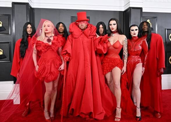 65th Annual Grammy Awards held at Crypto Arena - Arrivals Featuring: Kim Petras, Sam Smith, Violet Chachki and Gottmik Where: Los Angeles, California, United States When: 05 Feb 2023 Credit: BauerGriffin INSTARimages Copyright: xAXELLExWOUSSENx 52416129 EDITORIAL USE ONLY. NOT FOR USE BY NEWSPAPERS BASED IN THE UK.