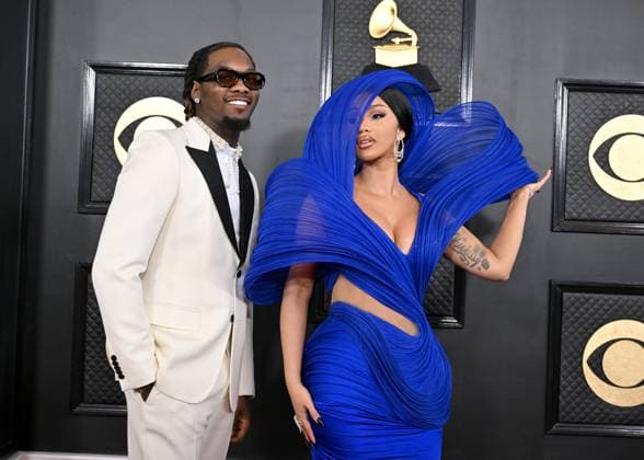 65th Annual Grammy Awards held at Crypto Arena - Arrivals Featuring: Offset and Cardi B Where: Los Angeles, California, United States When: 05 Feb 2023 Credit: BauerGriffin INSTARimages Copyright: xAXELLExWOUSSENx 52416151 EDITORIAL USE ONLY. NOT FOR USE BY NEWSPAPERS BASED IN THE UK.