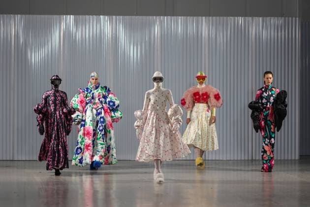 January 31, 2023, Copenhagen, Copenhagen, Denmark: Fashion show of Alpha group.Part of the show presented by the collection of the Finnish designer Tuuli-Tytti Koivula. Alpha features designers who demonstrate high levels of originality, creativity and craftsmanship..Each year, 10 Nordic finalists are selected to present their work at a joint fashion show at Copenhagen Fashion Week. In partnership with international fashion houses and retail institutions, awarded designers receive mentorships, paid internships, bursaries and support to produce a commercial collection. Copenhagen Denmark - ZUMAt227 20230131_zip_t227_005 Copyright: xMarinaxTakimotox