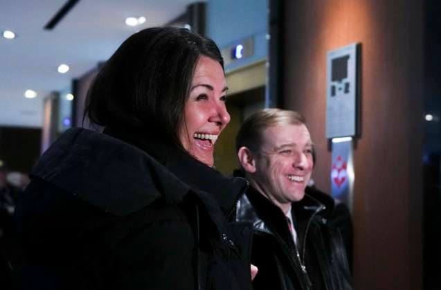February 7, 2023, Ottawa, ON, Canada: Alberta Premier Danielle Smith and Newfoundland and Labrador Premier Andrew Furey arrive for a meeting of Canada s premiers in Ottawa on Tuesday, Feb. 7, 2023 in Ottawa. Ottawa Canada  - ZUMAc35_ 20230207_zaf_c35_013 Copyright: xSeanxKilpatrickx