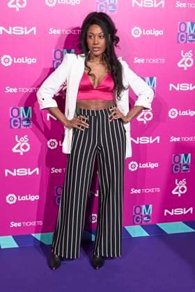 February 8, 2023, Madrid, Madrid, Spain: Amber Shana attends Ã¢â‚¬ËœLa Liga Music ExperiencieÃ¢â‚¬â ¢ Photocall at Platea on February 8, 2023 in Madrid, Spain Madrid Spain - ZUMAg15_ 20230208_zaf_g15_040 Copyright: xJackxAbuinx