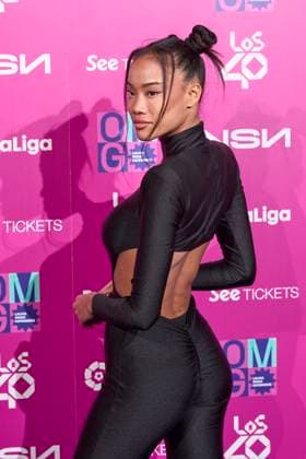 Entertainment Bilder des Tages February 8, 2023, Madrid, Madrid, Spain: Nona Sobo attends Ã¢â‚¬ËœLa Liga Music ExperiencieÃ¢â‚¬â ¢ Photocall at Platea on February 8, 2023 in Madrid, Spain Madrid Spain - ZUMAg15_ 20230208_zaf_g15_050 Copyright: xJackxAbuinx
