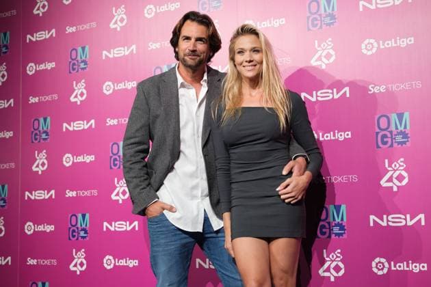 February 8, 2023, Madrid, Spain: Patricia Montero (R) and Alex Adrover attend the photocall for La Liga Music Experience at Platea Madrid in Madrid. Madrid Spain - ZUMAs197 20230208_zaa_s197_067 Copyright: xAtilanoxGarciax
