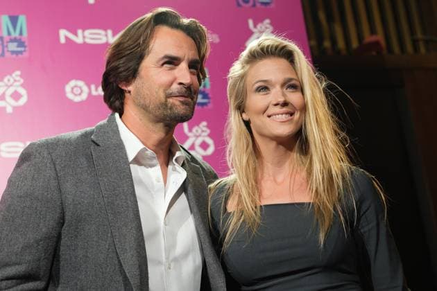 February 8, 2023, Madrid, Spain: Patricia Montero (R) and Alex Adrover attend the photocall for La Liga Music Experience at Platea Madrid in Madrid. Madrid Spain - ZUMAs197 20230208_zaa_s197_069 Copyright: xAtilanoxGarciax