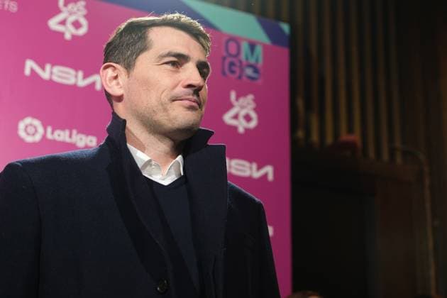 February 8, 2023, Madrid, Spain: Iker Casillas attends the photocall for La Liga Music Experience at Platea Madrid in Madrid. Madrid Spain - ZUMAs197 20230208_zaa_s197_095 Copyright: xAtilanoxGarciax