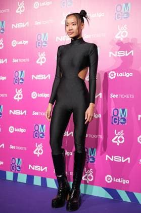 February 8, 2023, Madrid, Spain: Nona Sobo attends the photocall for La Liga Music Experience at Platea Madrid in Madrid. Madrid Spain - ZUMAs197 20230208_zaa_s197_081 Copyright: xAtilanoxGarciax