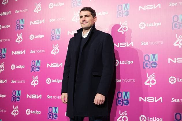 February 8, 2023, Madrid, Spain: Iker Casillas attends the photocall for La Liga Music Experience at Platea Madrid in Madrid. Madrid Spain - ZUMAs197 20230208_zaa_s197_096 Copyright: xAtilanoxGarciax