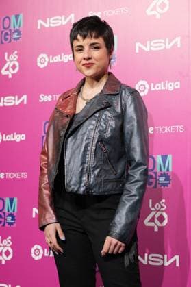 February 8, 2023, Madrid, Spain: Sara Herrero attends the photocall for La Liga Music Experience at Platea Madrid in Madrid. Madrid Spain - ZUMAs197 20230208_zaa_s197_098 Copyright: xAtilanoxGarciax