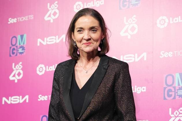 February 8, 2023, Madrid, Spain: Reyes Maroto attends the photocall for La Liga Music Experience at Platea Madrid in Madrid. Madrid Spain - ZUMAs197 20230208_zaa_s197_103 Copyright: xAtilanoxGarciax