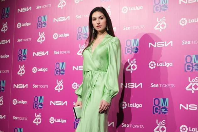 February 8, 2023, Madrid, Spain: Paula Perez attends the photocall for La Liga Music Experience at Platea Madrid in Madrid. Madrid Spain - ZUMAs197 20230208_zaa_s197_108 Copyright: xAtilanoxGarciax