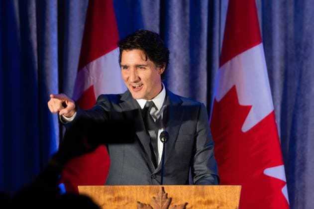 February 8, 2023, Ottawa, ON, Canada: Prime Minister Justin Trudeau delivers remarks at a Black History Month reception in Ottawa, on Wednesday, Feb. 8, 2023. Ottawa Canada  - ZUMAc35_ 20230208_zaf_c35_141 Copyright: xSpencerxColbyx
