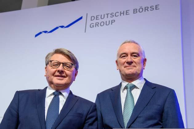 News Themen der Woche KW06 News Bilder des Tages v.l. Dr. Theodor WEIMER, Vorstandsvorsitzender Deutsche Boerse AG, CEO, Gregor POTTMEYER, Vorstandsmitglied Deutsche Boerse AG Pressekonferenz der Deutschen Boerse AG in Frankfurt. *** f l Dr Theodor WEIMER, Chairman of the Management Board Deutsche Boerse AG, CEO, Gregor POTTMEYER, Member of the Management Board Deutsche Boerse AG Press conference of Deutsche Boerse AG in Frankfurt