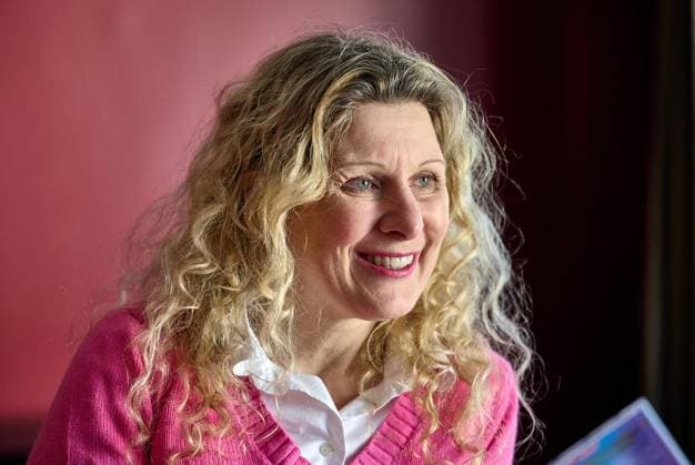 <p>Simone Sommerland aufgenommen am 09.02.2023 in einer Musikschule in Wetter. Simone Sommerland macht Kindermusik und verkauft damit weit mehr CDs als Helene Fischer oder sonst jemand in Deutschland. Deutschland NRW Wetter Copyright: BerndxThissen