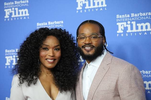 February 9, 2023, Santa Barbara, California, U.S: Academy Award Nominee Angela Bassett and Black Panther Writer Director Ryan Coogler pose together on the Red Carpet at the historic Arlington Theater before Coogler presents the prestigious Montecito Award to Bassett at the Santa Barbara International FIlm Festival (SBIFF) on February 9, 2023. Santa Barbara U.S. - ZUMAk144 20230209_znp_k144_013 Copyright: xAmyxKatzx
