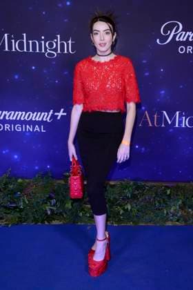 At Midnight Film Premiere February 9, 2023, Mexico City, Mexico: Ana Pau Castell attends the blue carpet of the At Midnight film premiere at The Cantoral Cultural Center. on February 9, 2023 in Mexico City, Mexico. (Photo by Jorge Gonzalez Eyepix Group) Copyright: xJorgexGonzalez xEyepixxGroupx JG_09022023_87600