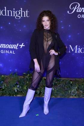 At Midnight Film Premiere February 9, 2023, Mexico City, Mexico: Pamela Moreno attends the blue carpet of the At Midnight film premiere at The Cantoral Cultural Center. on February 9, 2023 in Mexico City, Mexico. (Photo by Jorge Gonzalez Eyepix Group) Copyright: xJorgexGonzalez xEyepixxGroupx JG_09022023_87607