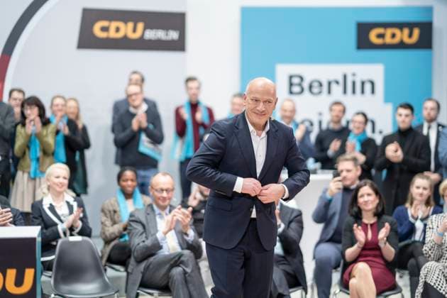 CDU Deutschlands und CDU Berlin starten in den Schlussspurt im Berliner Abgeordnetenhauswahlkampf 2023 - Kai Wegner, Landesvorsitzender CDU Berlin und Spitzenkandidat;CDU Deutschlands und CDU Berlin starten in den Schlussspurt im Berliner Abgeordnetenhauswahlkampf 2023 - Kai Wegner, Landesvorsitzender CDU Berlin und Spitzenkandidat, Berlin Berlin Deutschland Konrad-Adenauer-Haus *** CDU of Germany and CDU Berlin start into the final spurt in the Berlin House of Representatives election campaign 2023 Kai Wegner, regional chairman CDU Berlin and top candidate CDU of Germany and CDU Berlin start into the final spurt in the Berlin House of Representatives election campaign 2023 Kai Wegner, regional chairman CDU Berlin and top candidate, Berlin