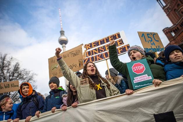 Bilder des Jahres 2023, News 02 Februar News Themen der Woche KW06 News Bilder des Tages Klima Demo am 10. Februar 2023 in Berlin. Klima Demo in Berlin *** Climate Demo on 10 February 2023 in Berlin Climate Demo in Berlin
