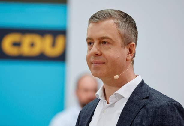 Generalsekretär der CDU Berlin, Stefan Evers MdA. Deutschland, Berlin, Konrad-Adenauer-Haus, Startschuss für den Schlussspurt im Abgeordnetenhauswahlkampf Berlin *** Secretary General of the CDU Berlin, Stefan Evers MdA Germany, Berlin, Konrad Adenauer House, starting signal for the final spurt in the House of Representatives election campaign Berlin