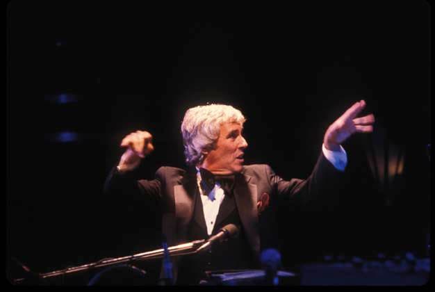 March 6, 2011, Los Angeles, California, USA: Bacharach directing the orchestra at the Roxy circa 1981. Los Angeles USA  - ZUMAj02_ 19810306_mus_j02_140 Copyright: xMichaelxJacobsx