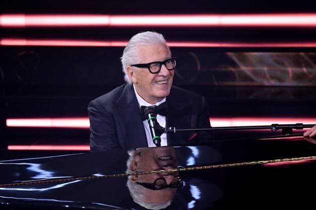 Sanremo, 73rd Italian Song Festival, Fourth Evening. Peppino di Capri receives the Lifetime Achievement Award. In the photo Peppino of Capri  Copyright: xMaurizioxD avanzox xipa-agency.nx xSanremox IPA_IPA36020012