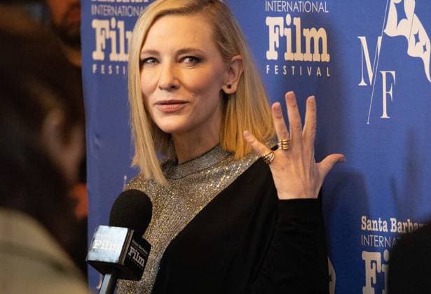 February 10, 2023, Santa Barbara, California, U.S: Movie Star Cate Blanchett on the Red Carpet at the historic Arlington Theater where she is receiving the Outstanding Performer of the Year Award at the Santa Barbara International FIlm Festival (SBIFF) for her performance in ToÂ¡r on February 10, 2023. Santa Barbara U.S. - ZUMAk144 20230210_znp_k144_010 Copyright: xAmyxKatzx