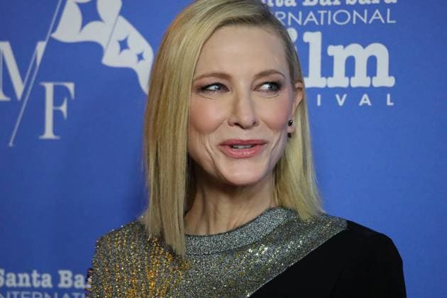 February 10, 2023, Santa Barbara, California, U.S: Movie Star Cate Blanchett on the Red Carpet at the historic Arlington Theater where she is receiving the Outstanding Performer of the Year Award at the Santa Barbara International FIlm Festival (SBIFF) for her performance in ToÂ¡r on February 10, 2023. Santa Barbara U.S. - ZUMAk144 20230210_znp_k144_016 Copyright: xAmyxKatzx
