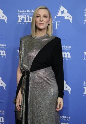 February 10, 2023, Santa Barbara, California, U.S: Movie Star Cate Blanchett on the Red Carpet at the historic Arlington Theater where she is receiving the Outstanding Performer of the Year Award at the Santa Barbara International FIlm Festival (SBIFF) for her performance in ToÂ¡r on February 10, 2023. Santa Barbara U.S. - ZUMAk144 20230210_znp_k144_033 Copyright: xAmyxKatzx
