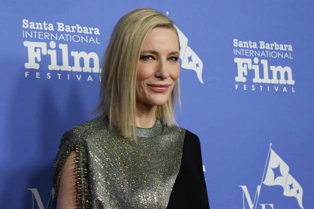 February 10, 2023, Santa Barbara, California, U.S: Movie Star Cate Blanchett on the Red Carpet at the historic Arlington Theater where she is receiving the Outstanding Performer of the Year Award at the Santa Barbara International FIlm Festival (SBIFF) for her performance in ToÂ¡r on February 10, 2023. Santa Barbara U.S. - ZUMAk144 20230210_znp_k144_050 Copyright: xAmyxKatzx