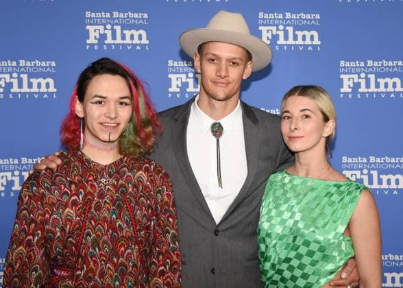 11 February 2023 - Los Angeles, California - Apayauq Reitan, Zeppelin Zeerip and Amanda Valenti. Outstanding Performer of the Year Award, 38th Annual Santa Barbara International Film Festival at Arlington Theatre. Photo Credit: Billy Bennight AdMedia 288510 2023-02-11 California Santa Barbara Etats-Unis  Copyright: xAdMediax STAR_288510_133