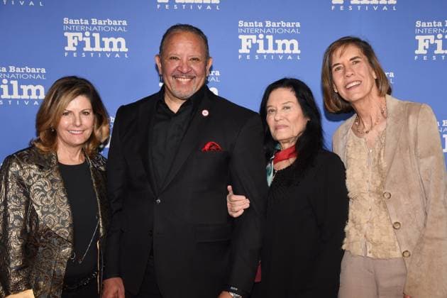 11 February 2023 - Los Angeles, California - (L-R) Nina Easton, Barbara Kopple, Marc Morial and Pattie Sellers. Outstanding Performer of the Year Award, 38th Annual Santa Barbara International Film Festival at Arlington Theatre. Photo Credit: Billy Bennight AdMedia 288510 2023-02-11 California Santa Barbara Etats-Unis  Copyright: xAdMediax STAR_288510_145