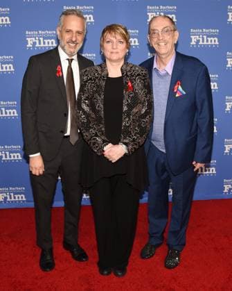 (L-R) Jeffrey Schwarz p.g.a., Alison Arngrim and Rev. Steve Pieters. Outstanding Performer of the Year Award, 38th Annual Santa Barbara International Film Festival at Arlington Theatre. Photo Credit: Billy Bennight AdMedia 288510 2023-02-11 California Santa Barbara Etats-Unis  Copyright: xAdMediax STAR_288510_159