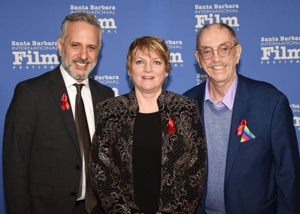 (L-R) Jeffrey Schwarz p.g.a., Alison Arngrim and Rev. Steve Pieters. Outstanding Performer of the Year Award, 38th Annual Santa Barbara International Film Festival at Arlington Theatre. Photo Credit: Billy Bennight AdMedia 288510 2023-02-11 California Santa Barbara Etats-Unis  Copyright: xAdMediax STAR_288510_160