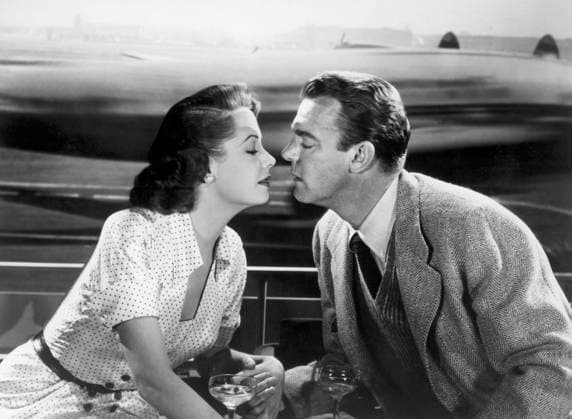 Jane Greer, Dennis O Keefe, on-set of the Film, The Company She Keeps , RKO Radio Pictures, 1951  Copyright: xJTxVintagex jtv016455