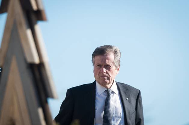 February 14, 2023, Mississauga, ONT, CANADA: Toronto Mayor John Tory arrives at the state funeral for former Mississauga mayor Hazel McCallion at the Paramount Fine Foods Centre in Mississauga, Ont., on Tuesday, February 14, 2023. Mississauga CANADA  - ZUMAc35_ 20230214_zaf_c35_028 Copyright: xTijanaxMartinx