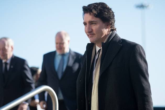 February 14, 2023, Mississauga, ONT, CANADA: Prime Minsiter Justin Trudeau arrives at the state funeral for former Mississauga mayor Hazel McCallion at the Paramount Fine Foods Centre in Mississauga, Ont., on Tuesday, February 14, 2023. Mississauga CANADA  - ZUMAc35_ 20230214_zaf_c35_031 Copyright: xTijanaxMartinx