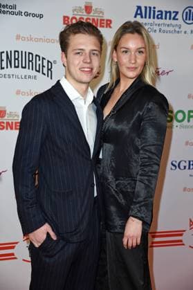 Joel Beckenbauer with girlfriend Jessica Martl at the ASKANIA AWARD 2023 at the Berlin Capital Club in Berlin on 14 02 2023