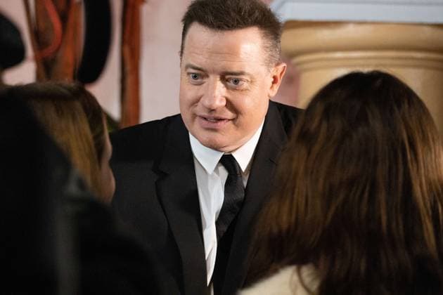 February 14, 2023, Santa Barbara, California, U.S: Brendan Fraser, star of The Whale, shines on the Red Carpet at the historic Arlington Theater on ValentineÃ¢â‚¬â ¢s Day, 2023, where he is receiving the Santa Barbara International Film FestivalÃ¢â‚¬â ¢s prestigious American Riviera Award. Santa Barbara U.S. - ZUMAk144 20230214_znp_k144_036 Copyright: xAmyxKatzx