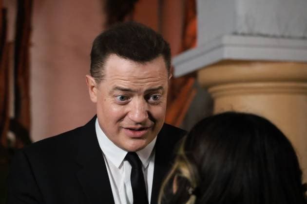 February 14, 2023, Santa Barbara, California, U.S: Brendan Fraser, star of The Whale, shines on the Red Carpet at the historic Arlington Theater on ValentineÃ¢â‚¬â ¢s Day, 2023, where he is receiving the Santa Barbara International Film FestivalÃ¢â‚¬â ¢s prestigious American Riviera Award. Santa Barbara U.S. - ZUMAk144 20230214_znp_k144_045 Copyright: xAmyxKatzx