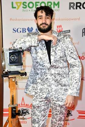 Mohamed Chahrour at the presentation of the Askania Award 2023 at the Capital Club in the Hilton Hotel Berlin, 14 02 2023. Foto:xN.xKubelkax xFuturexImage