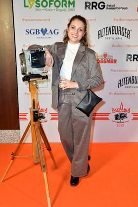 Nicola Rabea Langrzik at the presentation of the Askania Award 2023 at the Capital Club in the Hilton Hotel Berlin, 14 02 2023 Foto:xN.xKubelkax xFuturexImage