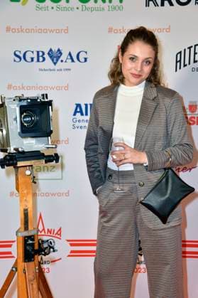 Nicola Rabea Langrzik at the presentation of the Askania Award 2023 at the Capital Club in the Hilton Hotel Berlin, 14 02 2023 Foto:xN.xKubelkax xFuturexImage